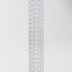 Gabionensäule eckig feuerverzinkt, 27 cm x 27 cm, 200 cm Höhe, MW 5 cm x 10 cm