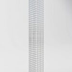 Gabionensäule eckig feuerverzinkt, 27 cm x 27 cm, 200 cm Höhe, MW 5 cm x 5 cm