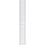 Gabionensäule rund 22  cm Durchmesser, 160  cm Höhe, Maschenweite 5 cm x 5 cm