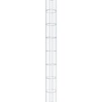 Gabionensäule rund 22 cm Durchmesser, 200 cm Höhe, Maschenweite 5 cm x 20 cm