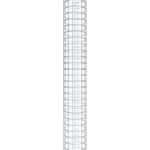 Gabionensäule rund 27  cm Durchmesser, 160  cm Höhe, Maschenweite 5 cm x 5 cm