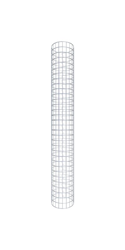 Gabionensäule rund 32  cm Durchmesser, 160  cm Höhe, Maschenweite 5 cm x 5 cm