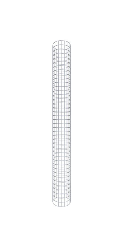 Gabionensäule rund 32  cm Durchmesser, 200  cm Höhe, Maschenweite 5 cm x 5 cm