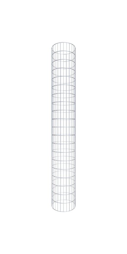 Gabionensäule rund 42  cm Durchmesser, 200  cm Höhe, Maschenweite 5 cm x 10 cm