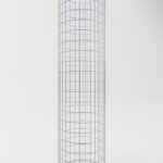 Gabionensäule rund 52  cm Durchmesser, 200  cm Höhe, Maschenweite 5 cm x 10 cm
