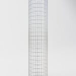 Gabionensäule rund 52  cm Durchmesser, 230  cm Höhe, Maschenweite 5 cm x 10 cm