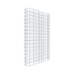 Gabionenzaun Länge 102 cm, Höhe 160 cm, Tiefe 22 cm, Maschenweite 5 x 10 cm