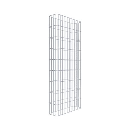 Gabionenzaun Länge 72 cm, Höhe 180 cm, Tiefe 22 cm, Maschenweite 5 x 20 cm