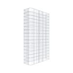 Gabionenzaun Länge 92 cm, Höhe 160 cm, Tiefe 32 cm, Maschenweite 5 x 10 cm