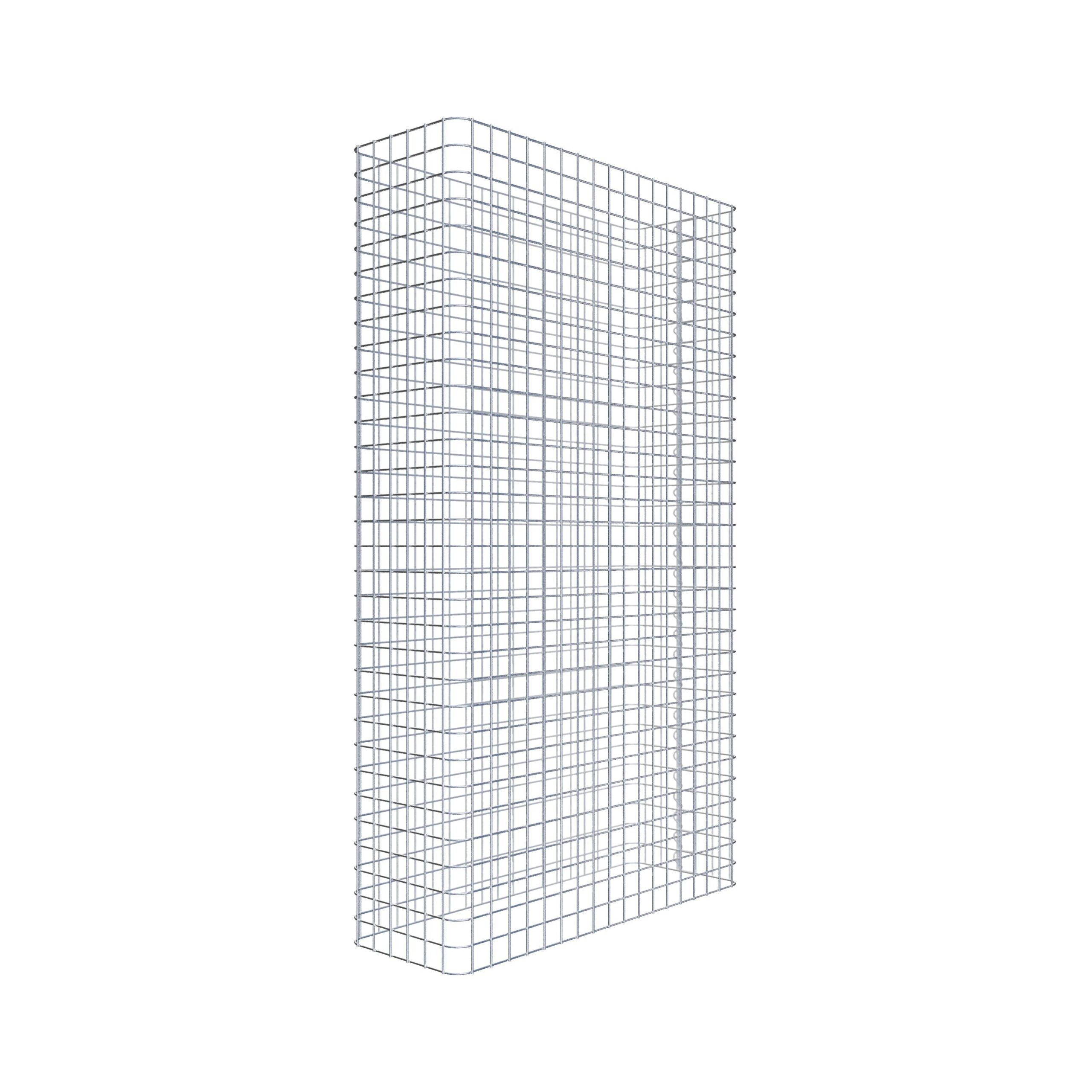 Gabionenzaun Länge 92 cm, Höhe 160 cm, Tiefe 32 cm, Maschenweite 5 x 5 cm