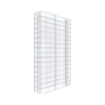 Gabionenzaun Länge 97 cm, Höhe 160 cm, Tiefe 27 cm, Maschenweite 5 x 10 cm