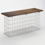 Gartenbank feuerverzinkt 102 x 50 x 42 cm, MW 5 x 10 cm, einzeln