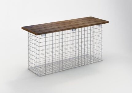 Gartenbank feuerverzinkt 102 x 50 x 42 cm, MW 5 x 5 cm, einzeln