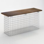 Gartenbank feuerverzinkt 102 x 50 x 52 cm, MW 5 x 5 cm, einzeln