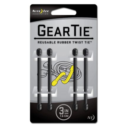 Gear Tie Original Gr.3 schwarz 4er Pack – Einsatz & Daypacks | Outdoor Militär Tactical Gear