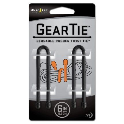 Gear Tie Original Gr.6 schwarz 2er Pack – Einsatz & Daypacks | Outdoor Militär Tactical Gear