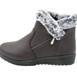 Gefütterte Boots Stiefeletten Braun 40