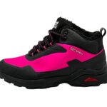 Gefütterte Wanderschuhe Outdoorschuhe Stiefel Schwarz-Fuchsia 39