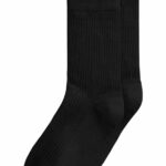 Gerippte Baumwoll-Socken GOTS, 2er Pack
