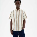 Gestreiftes Kurzarm-Hemd Modell: Tom GOTS