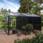 Gewächshäuser aus Aluminium mit Lager | Aluminium - Gewächshaus mit eingebautem Lager