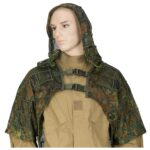 Ghillie Sniper Umhang – mit Kapuze Zubehör | Outdoor Militär Tactical Gear