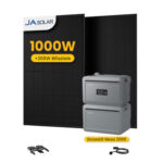 Growatt NEXA 2000 All-in-One Speicher für Balkonkraftwerke - 2048Wh Speicher + 2048Wh Erweiterungsakku / mit 2 x 500 Black Frame Solarmodule / Selbstabholung