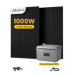 Growatt NEXA 2000 All-in-One Speicher für Balkonkraftwerke - 2048Wh Speicher / mit 2 x 500 Black Frame Solarmodule / Selbstabholung