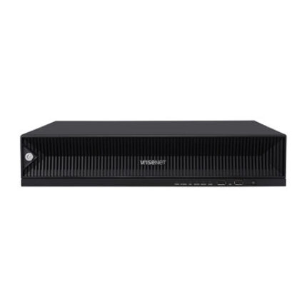 Hanwha Vision Netzwerkvideorecorder NVR XRN-6410RB2  mit 64 IP Kanälen integrierter PoE Switch professioneller IP Recorder