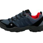 Herren atmungsaktive Wanderschuhe Navy-Rot 46