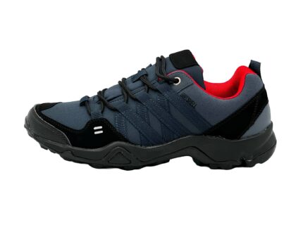 Herren atmungsaktive Wanderschuhe Navy-Rot 41