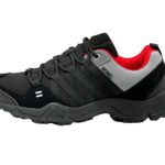 Herren atmungsaktive Wanderschuhe Schwarz-Rot 46