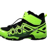 Herren Wanderschuhe gefütterter Stifel Schwarz-Grün 37