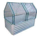 Hochbeet aus verzinktem Blech mit Aufsatz - Maße ohne Aufsatz: 184 x 60 x 90 cm (L x H x T, Pflanzmaß)