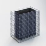 Hochbeet eckig 100 cm x 100 cm x 60 cm (L x H x T), Maschenweite 5 x 10 cm, Wandstärke 10 cm