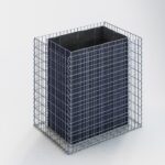 Hochbeet eckig 100 cm x 100 cm x 70 cm (L x H x T), Maschenweite 5 x 10 cm, Wandstärke 10 cm