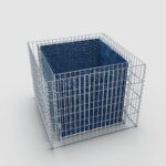 Hochbeet eckig 100 cm x 80 cm x 80 cm (L x H x T), Maschenweite 5 x 20 cm, Wandstärke 10 cm (ohne Bodengitter)