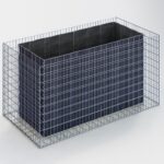 Hochbeet eckig 200 cm x 100 cm x 100 cm (L x H x T), Maschenweite 5 x 10 cm, Wandstärke 15 cm