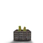 Hochbeet eckig ohne Steinbereich - Länge: 100 cm - Höhe: 50 cm - Tiefe: 100 cm - Maschenweite: 10 x 10 cm