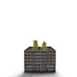 Hochbeet eckig ohne Steinbereich - Länge: 100 cm - Höhe: 70 cm - Tiefe: 100 cm - Maschenweite: 10 x 10 cm