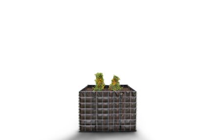 Hochbeet eckig ohne Steinbereich - Länge: 100 cm - Höhe: 70 cm - Tiefe: 100 cm - Maschenweite: 10 x 10 cm