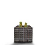 Hochbeet eckig ohne Steinbereich - Länge: 100 cm - Höhe: 80 cm - Tiefe: 100 cm - Maschenweite: 10 x 10 cm