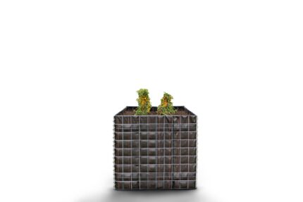 Hochbeet eckig ohne Steinbereich - Länge: 100 cm - Höhe: 90 cm - Tiefe: 100 cm - Maschenweite: 10 x 10 cm