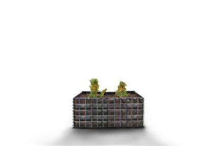 Hochbeet eckig ohne Steinbereich - Länge: 120 cm - Höhe: 50 cm - Tiefe: 50 cm - Maschenweite: 10 x 10 cm