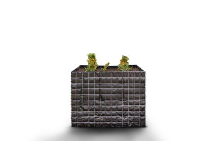 Hochbeet eckig ohne Steinbereich - Länge: 130 cm - Höhe: 100 cm - Tiefe: 60 cm - Maschenweite: 10 x 10 cm