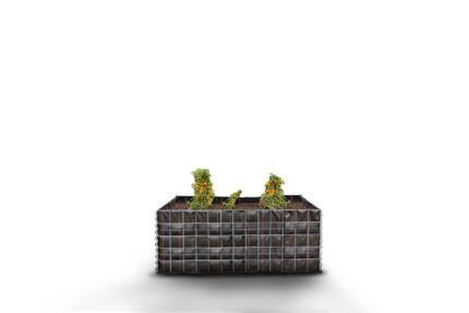 Hochbeet eckig ohne Steinbereich - Länge: 130 cm - Höhe: 50 cm - Tiefe: 80 cm - Maschenweite: 10 x 10 cm