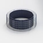 Hochbeet rund, Außendurchmesser 172 cm, Höhe 50 cm, Maschenweite 5 x 10 cm, Wandstärke 15 cm