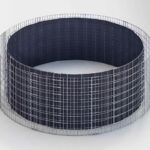 Hochbeet rund, Außendurchmesser 202 cm, Höhe 80 cm, Maschenweite 5 x 5 cm, Wandstärke 15 cm