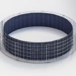 Hochbeet rund, Außendurchmesser 262 cm, Höhe 50 cm, Maschenweite 5 x 10 cm, Wandstärke 15 cm