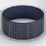 Hochbeet rund, Außendurchmesser 262 cm, Höhe 80 cm, Maschenweite 5 x 10 cm, Wandstärke 15 cm